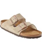 Birkenstock Arizona SFB Suede Taupe Kvinde Taupe Flade Sandaler Str 40...