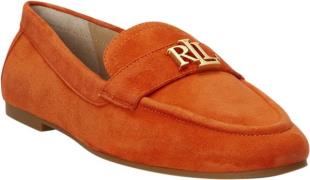 Lauren Ralph Lauren Kidsuedeaveri Iii-fl-lfr Kvinde Orange Lily Loafer...