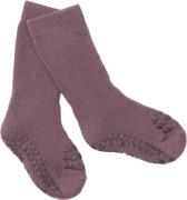 GoBabyGo Nonslip Socks - Organic Terry Cott Str 20/22 - Misty Plum Str...