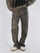 Neo Noir Simona Leopard Pants Kvinde Leopard Straight Jeans Str 40 - D...