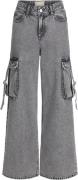 JJXX Jxtokyo Wide Cargo MW Jeans DNM Kvinde Grey Denim Wide Jeans Str ...