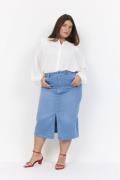 Wasabiconcept Curvy Wasummer 10 Nederdel Lys Denim Kvinde 2015 Lys Den...