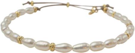 BeChristensen Celina Pearl Bracelet Gold One Size - Perlearmbånd hos M...