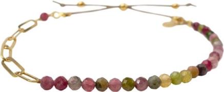 BeChristensen Amelia Bracelet Tormaline Gold One Size - Perlearmbånd h...