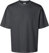 Selected Homme Slhlooseoscar SS Oneck TEE Noos Mand Asphalt Kortærmede...