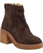 Cashott Casemily Zip Boot Suede Kvinde Coffee Støvletter Str 40 - Læde...