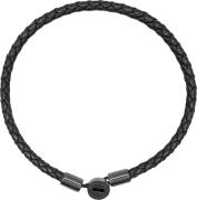 Nialaya Men's Braided Lux Leather Bracelet M - Armbånd Læder hos Magas...