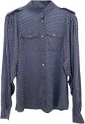 Bruuns Bazaar Alderbbshauna Shirt Kvinde Vintage Indigo Langærmede Skj...