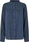 Lollys Laundry Nickyll Shirt LS Kvinde Dark Blue Langærmede Skjorter S...