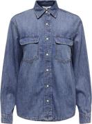 ONLY Onlsevigny LS DNM Shirt AKM Kvinde Dark Blue Denim Langærmede Skj...