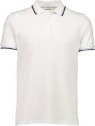 Lindbergh Polo Shirt w. Contrast Piping Mand Hvid Kortærmede Poloer St...