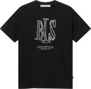 BLS Hafnia Handwritten Tshirt Mand Black Kortærmede T-shirts Regular F...