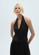 MANGO Halter Suit Waistcoat Kvinde Black Veste Str L - hos Magasin