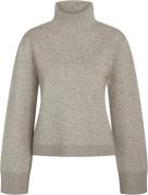 Bruuns Bazaar Simonabbada Knit Kvinde Beige Melange Rullekraver Str L ...