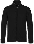 Mads Nørgaard - Copenhagen 100% Wool Klemens Zip Cardigan Mand Sort Ca...