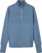 Mads Nørgaard - Copenhagen Wool Klemens Half Zip Knit Mand Blå Turtlen...