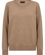 Sand Pure Cashmere Tare O Kvinde Sand Sweaters Str L Cashmere - hos Ma...