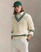 Polo Ralph Lauren 1/45 Cotton-lsl-plo Mand Cricket Cream/new Forest Sw...