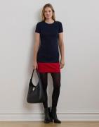 Lauren Ralph Lauren Strtch Modern Crepedress Kvinde Lauren Navy/festiv...