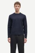 Samsøe Samsøe Gunan Crew Neck 10490 Mand Sky Captain Sweaters Str L - ...