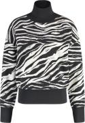 Gerry Weber Pullover 1/1 Sleeve Kvinde Black/off White Jaquard Sweater...