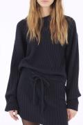 Designers Remix Carmen Asymmetric Sweater Kvinde Midnight Blue Sweater...