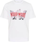 Wood Wood Wwbobby Archrock Mand Bright White Kortærmede T-shirts Str L...