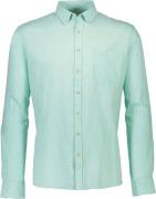 Lindbergh Cotton/linen Shirt L/S Mand Mint Green Langærmede Skjorter S...