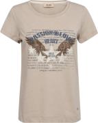 Mos Mosh Mmzibby OSS Tee Kvinde Feather Gray Kortærmede T-shirts Str X...