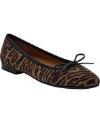 Billi Bi Ballerina A7425 Kvinde Leopardo Camel Suede 545 Ballerinaer S...