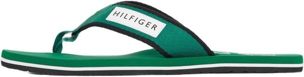 Tommy Hilfiger Patch Hilfiger Beach Sandal Mand Nouveau Green Sandaler...