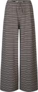 Oval Square Steffi Pants Kvinde Coffee / Off White Stripe Bukser Med B...