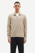 Samsøe Samsøe Guna Half zip 10490 Mand Pure Cashmere Sweaters Str L - ...