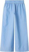 Name It Nkfdemman Wide Pant Str 128 - Provence/white And Grey Bukser h...