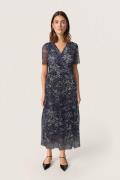 Soaked in Luxury Slavetta Lotte Dress SS Kvinde Navy Swirl Print Maxi ...