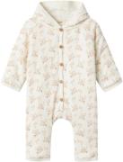 Lil' Atelier Nbfgio Padded Suit LIL Str 50/56 - Coconut Milk Buksedrag...