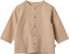 Wheat Skjorte Shelby Str 2 år / 92 cm - Caramel Stripe Bluser Bomuld h...