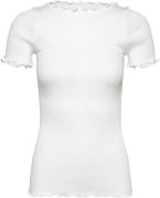 Rosemunde Rmwbalta SS Boatneck T-shirt Kvinde Hvid Kortærmede T-shirts...