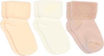 mpKids Cotton Baby Socks 3-pack Str 17/18 - Pink Champagne Strømper ho...