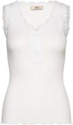 Rosemunde Rmwbalta SL Regular Placket Top Kvinde Hvid Toppe Str L - Bo...