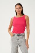 Kaffe Kacarna Tank Top Kvinde Raspberry Toppe Str L - hos Magasin