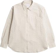 Norse Projects Mo Oversized Striped Shirt Mand Chestnut Langærmede Skj...