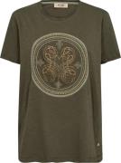 Mos Mosh Mmzano OSS Embroidery Tee Kvinde Sea Turtle Kortærmede T-shir...