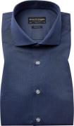 Bruun & Stengade BS Etcheverry Modern Fit Shirt Mand Dark Blue Langærm...