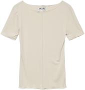 Vero Moda Vmmaggie SS Boatneck TOP VMA Kvinde Bone White Kortærmede T-...