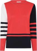 Micha Bbjumper_ Bbspringviscosestrip Kvinde Red/navy Sweaters Str S - ...