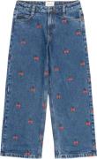 The New Tnnatalia Wide Jeans Str 98-104 cm/3-4 år Piger - Medium Blue ...