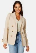 Chiara Forthi Cendra Short Trench Coat Cream 46