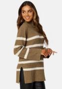 BUBBLEROOM Remy Striped Sweater Nougat / Striped M