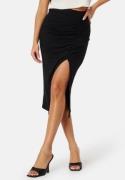 BUBBLEROOM Vilja Rib Skirt Black S